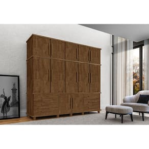 Guarda Roupa Casal Vintage com Sapateira Londres Malbec