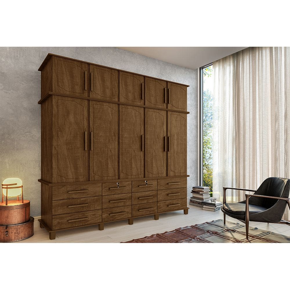 Guarda Roupa Casal Vintage Berlim Malbec