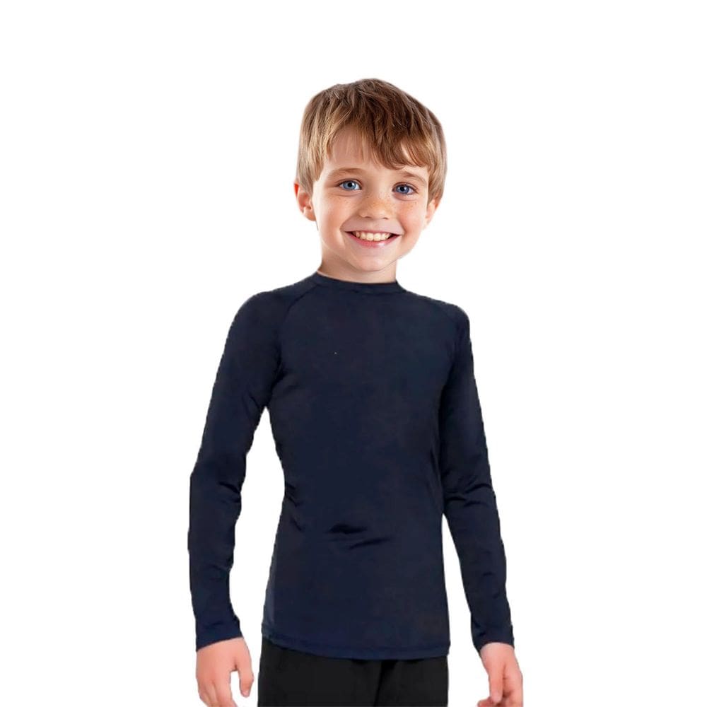 Blusa Infantil Manga Longa Proteção Solar UV50+: Kit 2 Cores 4 a 10 anos