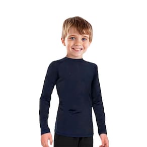 Blusa Infantil Manga Longa Proteção Solar UV50+: Kit 2 Cores 4 a 10 anos