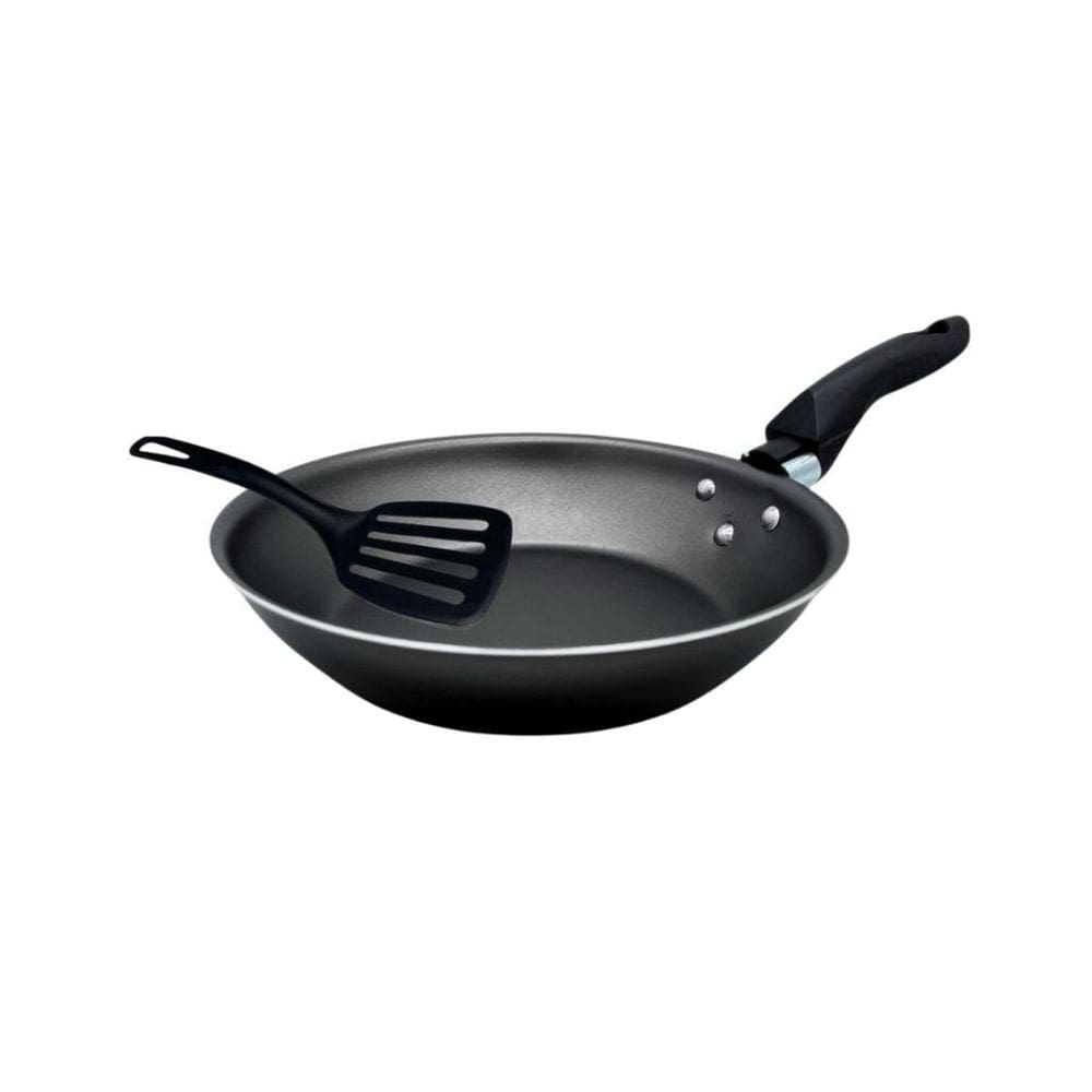 Frigideira Francesa Antiaderente Teflon 20 Cm Cor Preta