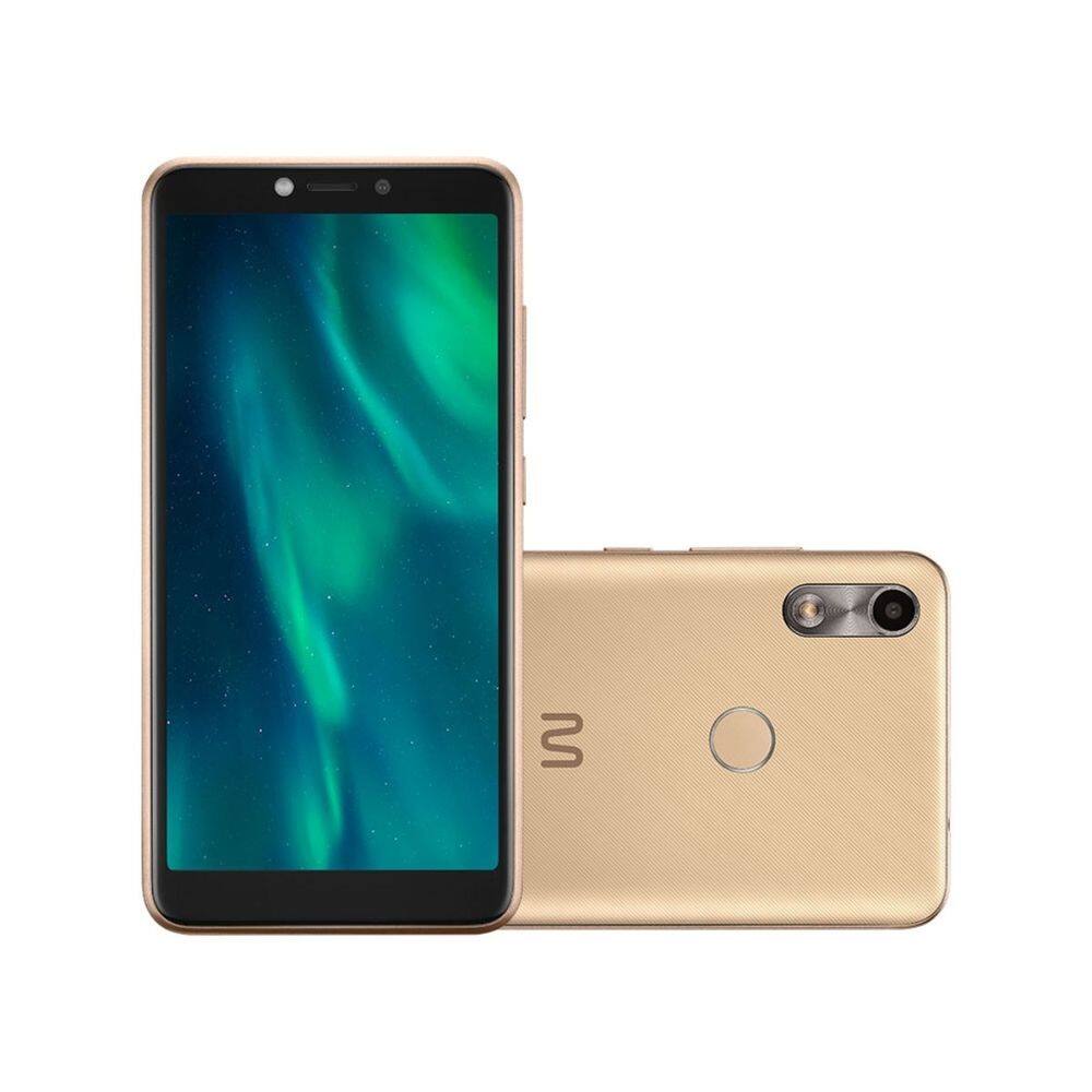 Smartphone Celular Dual Chip 32Gb 1Gb RAM Tela 5.5 Pol Android 9 Multilaser F - Dourado