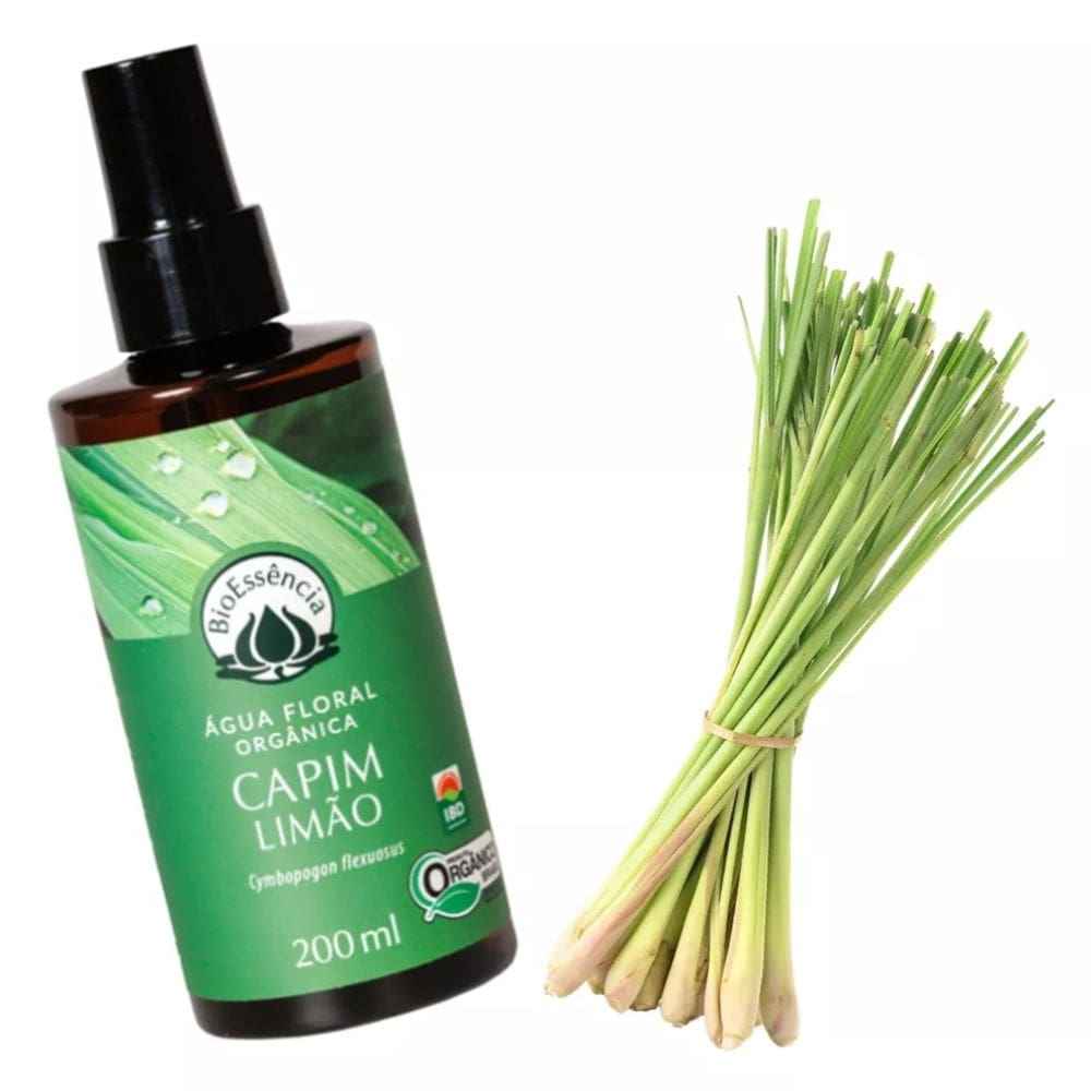 Água Floral Hidrolato Orgânica De Capim Limão 200Ml