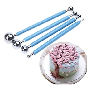 Kit 4 Boleadores Pontas Dupla Metal Inox Artesanato Biscuit