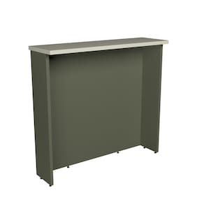 Bancada Ilha 120cm Cozinha Sevilha Verde Hill/Cinza Argila