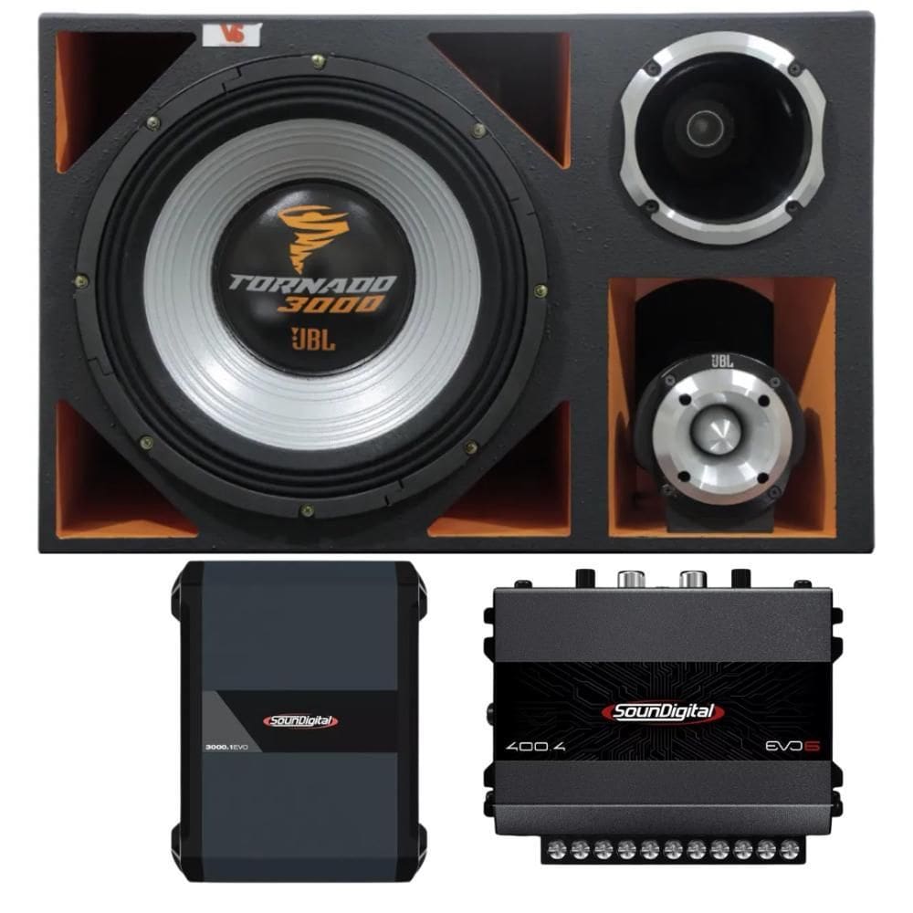 Caixas de Som 4 Vias 15`` Tornado JBL + Módelos Soundigital