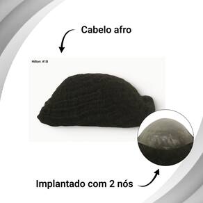 Protese Capilar masculina micropele Afro Hilton 8wv 18X23