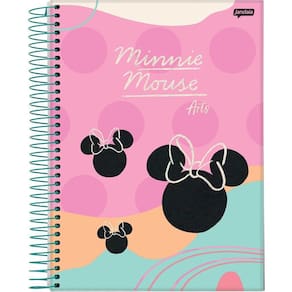 Caderno Universitário Minnie Arts 10 Matérias Escolar