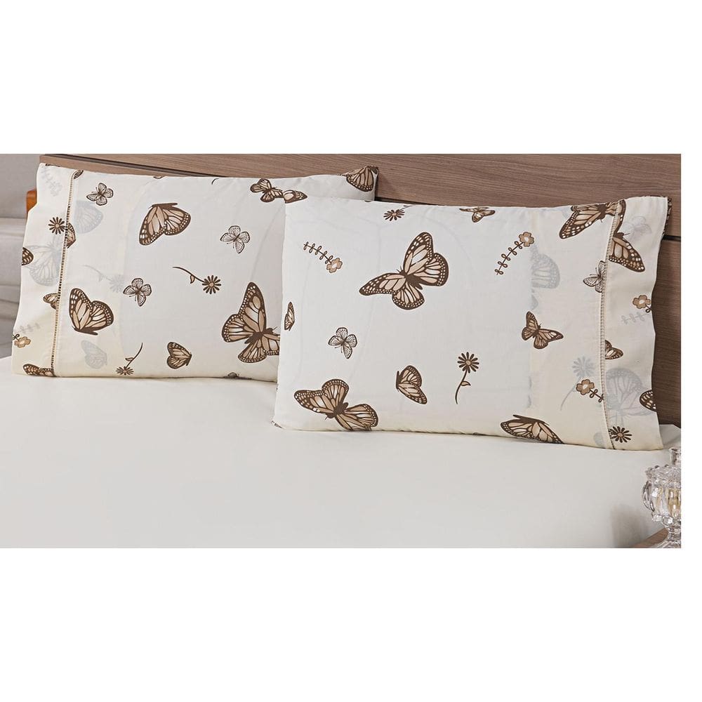 Kit 06 Fronhas Avulsas 80X60Cm Percal 100% Algodão 180 Fios