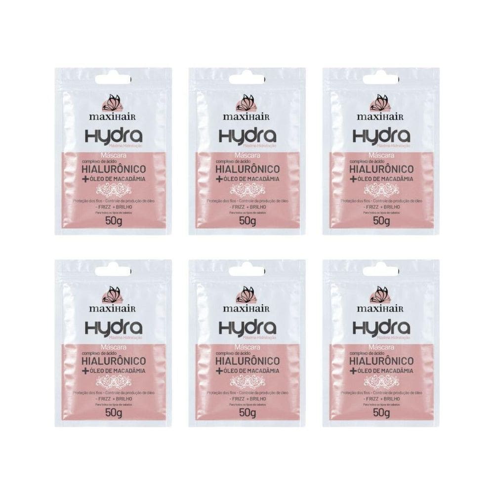 Sache Maxihair 50G Hidra Hialuronico - Kit Com 6Un