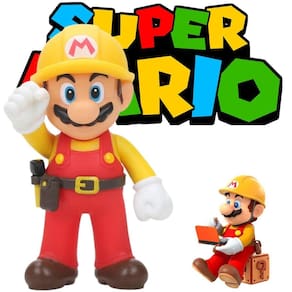 Action Figure Mario Construtor Super Mario Com Garantia
