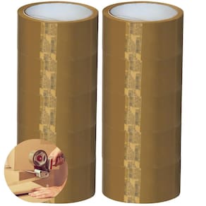 Fita Adesiva Marrom Larga 45Mmx100M 10 Rolos Embalagem
