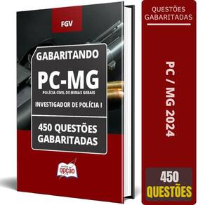Caderno Pc Mg 2024 Investigador Polícia I 450 Questões