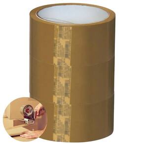 Fita Adesiva Marrom Larga 45Mmx100M 03 Rolos Embalagem