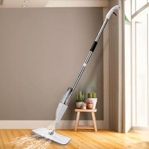 Mop Spray Giratório Gatilho Rodo Limpeza Rápida Microfibra
