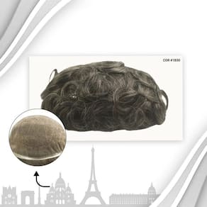 Protese Capilar Full Lace Masculina Francesa 20X25
