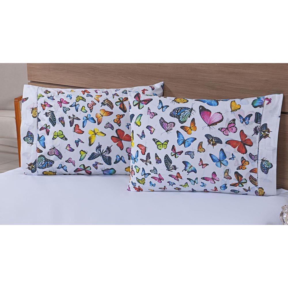 Kit 04 Fronhas Avulsas 80X60Cm Percal 100% Algodão 180 Fios