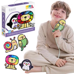 Mini Alinhavo Joguinho De Bolsa Infantil Montessori Madeira