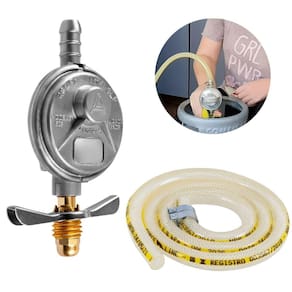 Regulador Registro De Gás De Cozinha + Mangueira 80Cm
