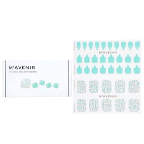 Adesivo de unhas Mavenir Shell com jade Pedi Blue
