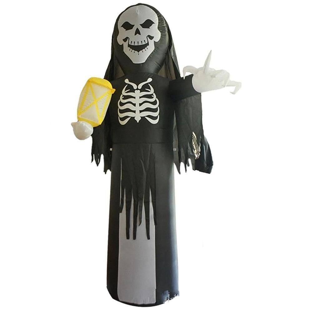 Decoração Esqueleto Caveira Inflável 240Cm Halloween Ydh