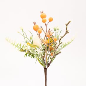 Kit 10 Ramos Artificiais Páscoa com Ovinho Decoração Enfeite 25cm