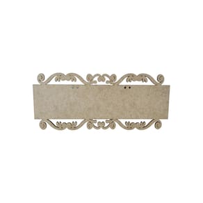 Placa Mdf Cru Artesanato Design Retangular Liso 40Cm
