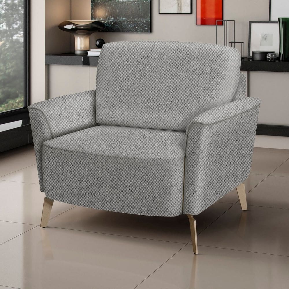 Poltrona para Sala de Estar Star Cinza