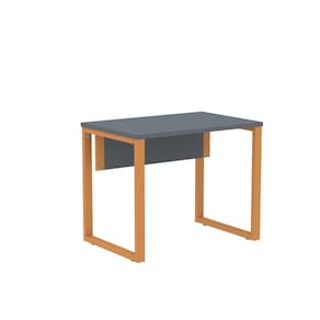 Mesa Madeira 900x600mm M90/60p25tub Grafito/Laranja Picasso