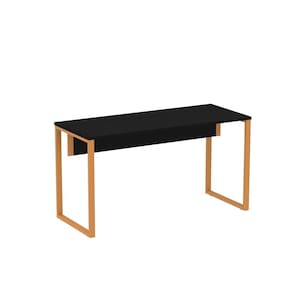 Mesa Madeira 1340x600mm M134/60p25tub Preto/Laranja picasso