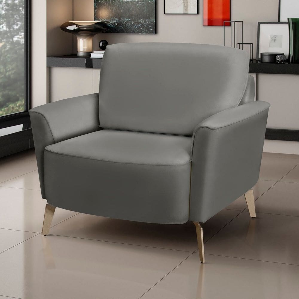 Poltrona para Sala de Estar Star Cinza