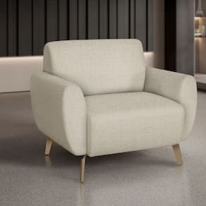 Poltrona para Sala de Estar Jade Alta Qualidade Marfin