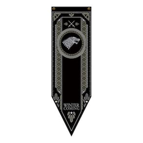 Bandeira Flâmula Com Brasão Casa Stark Game Of Thrones