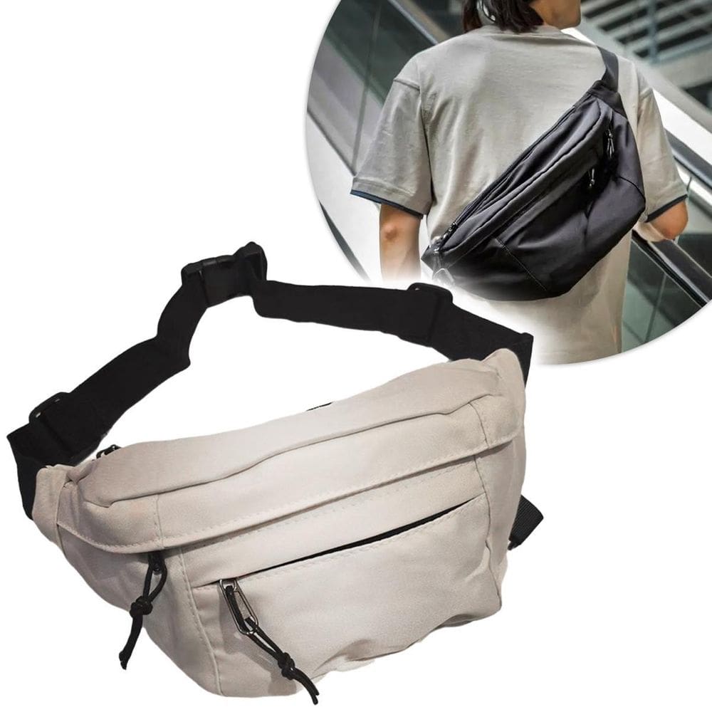 Pochete Grande Transversal Ajustável Lisa Celular E Dinheiro