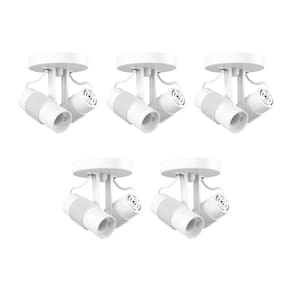 Spot Sobrepor Avant Basic 2x E-27 Branco 5 Unidades