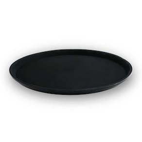 Bandeja Redonda Antiderrapante 40,5 cm Preta Arienzo - Brinox