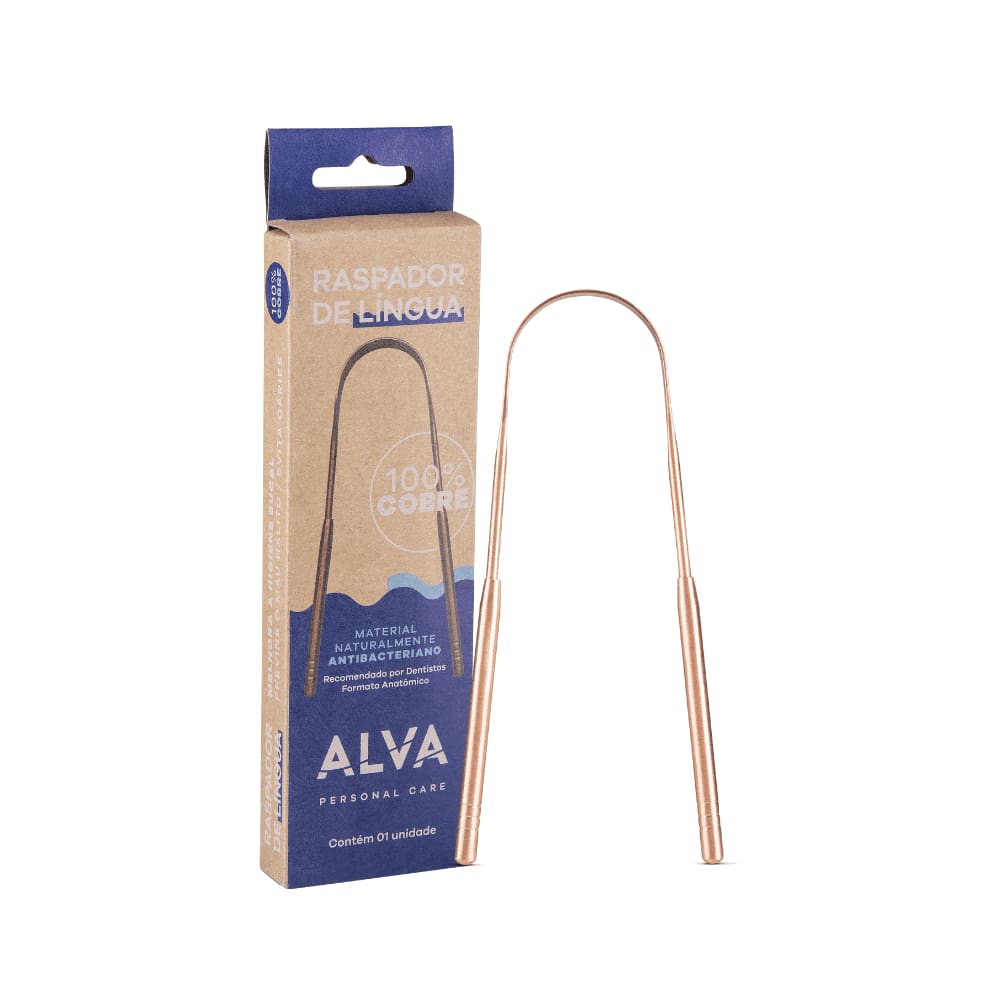 Raspador de Língua de Cobre Alva
