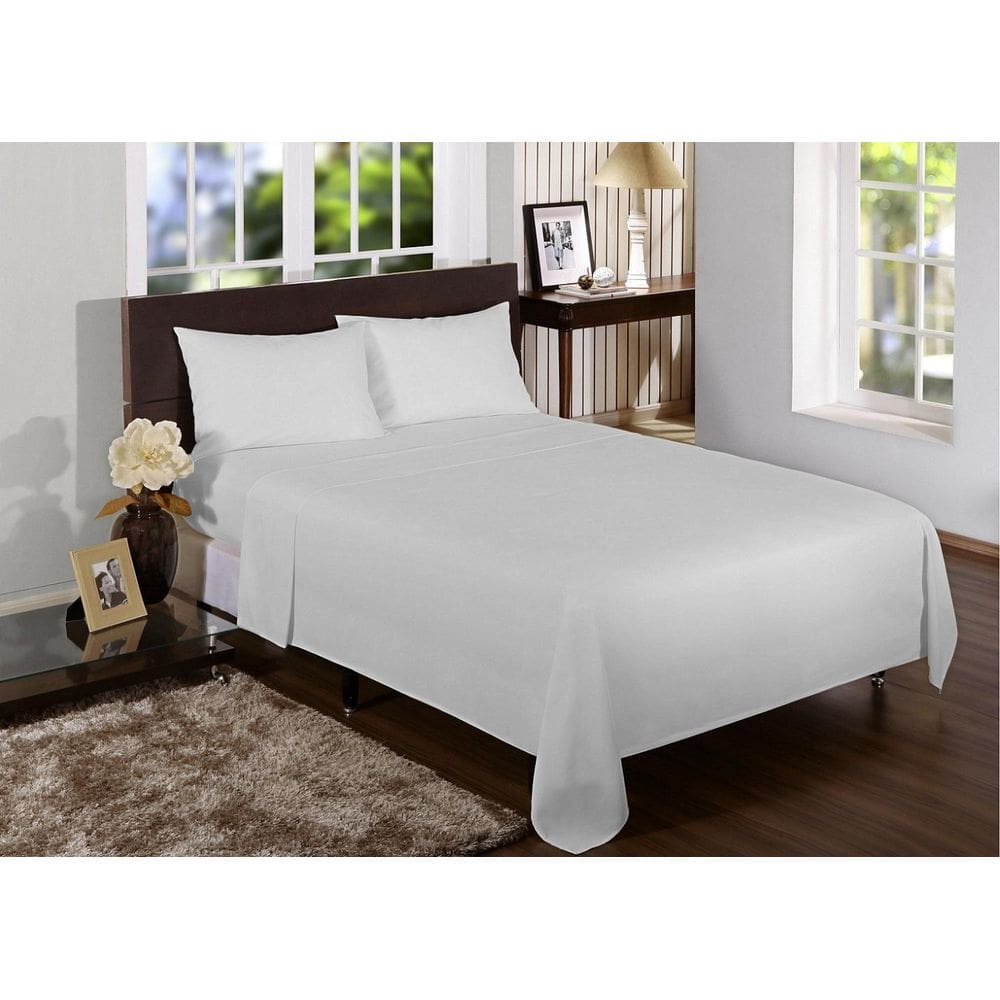 Jogo Lençol Solteiro King 4 Peças 2,03X0,96X30Cm 180 Fios