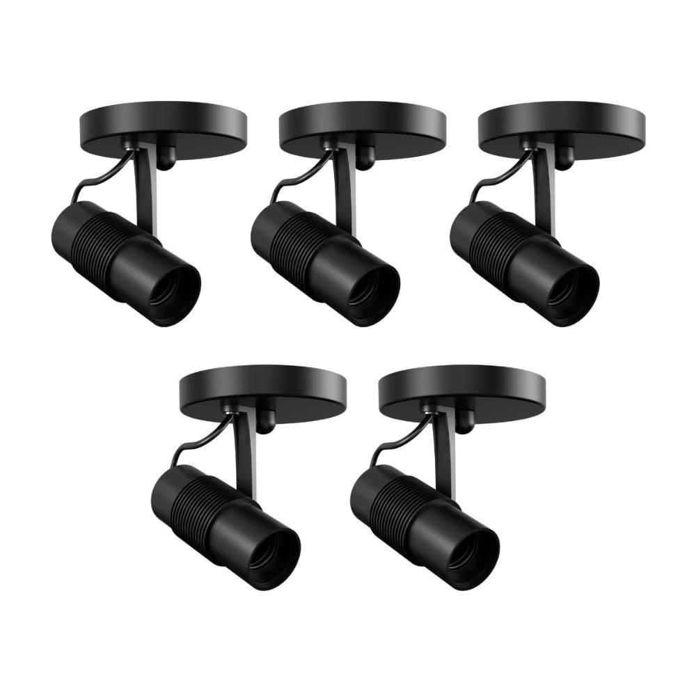 Spot Sobrepor Avant Basic 1x E-27 Preto 5 Unidades