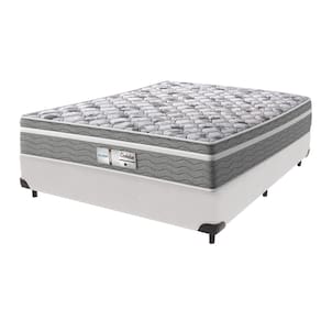 Cama Box Branco e Colchão Casal Evolution Molas Ensacadas Probel