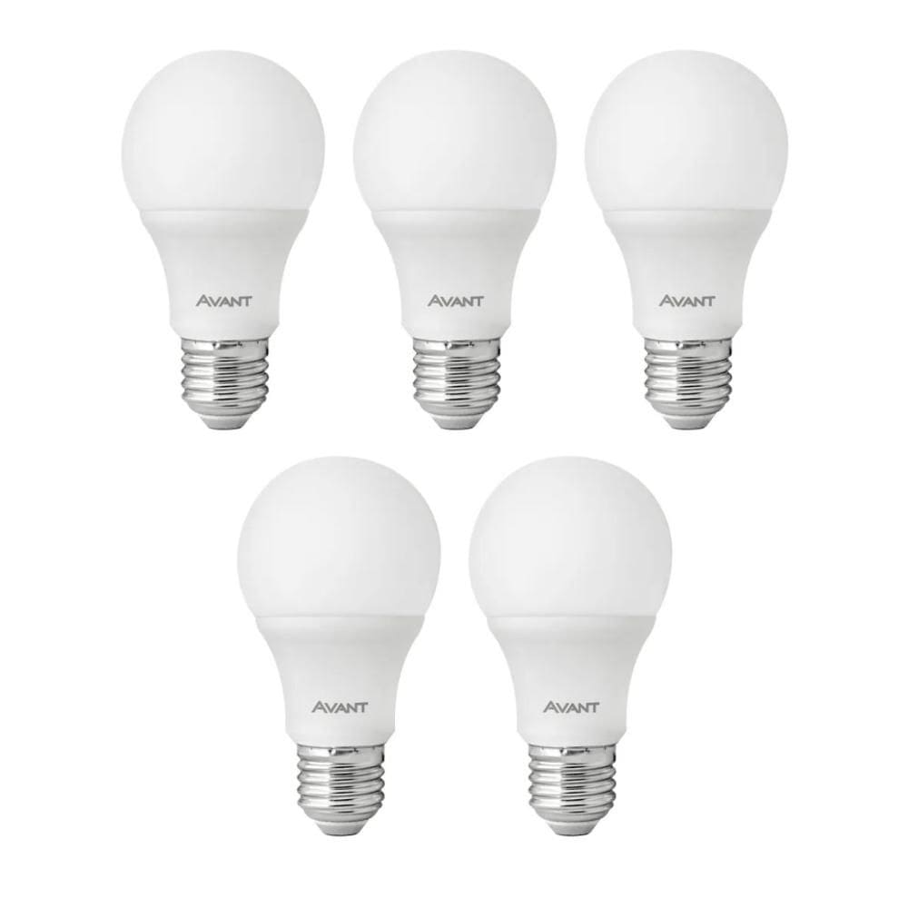 Lâmpada Led Avant 4,8W 3000k E27 Bivolt 5 Unidades