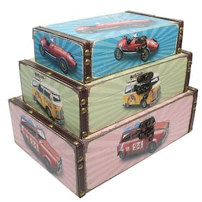 Conjunto De Madeira Decorativo Porta Objetos 3 Peças
