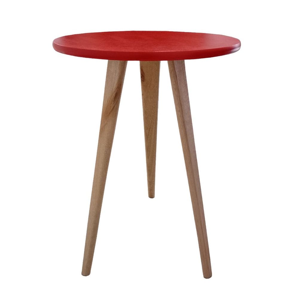 Mesa Lateral de Canto e Apoio Redonda Pé Palito Elegance 56 cm