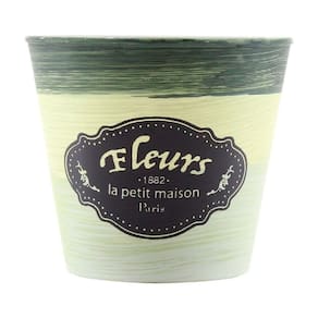 Mini Vaso De Planta Cachepot Estampado Decorado 11cm
