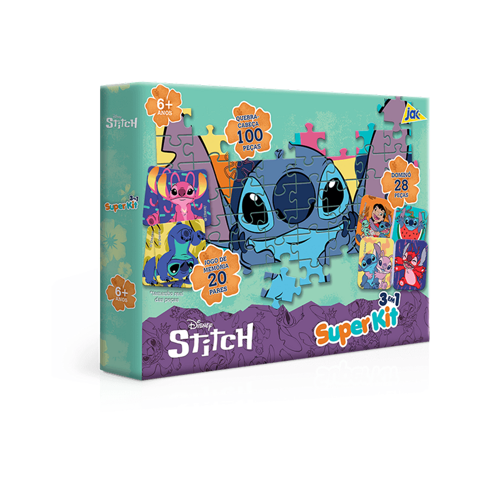Conjunto - Super Kit 3 em 1 - Stitch - TOYSTER
