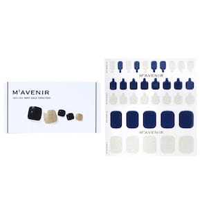 Adesivo de unhas Mavenir Blue Navy Gold Topaz Pedi