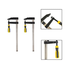 Kit 2 Grampos P Carpinteiro Tipo F Sargento 120x800mm 32 Pol
