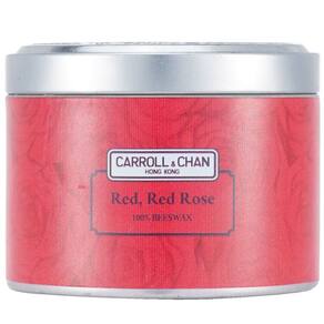 Candle Carroll & Chan 100% cera de abelha com aroma de rosa vermelha vermelha