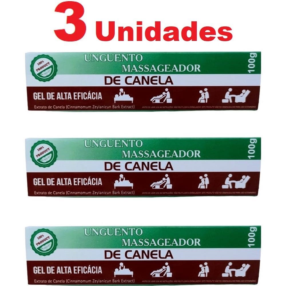 Kit 3 Unguento de Canela Gel de Alta Eficácia 100g