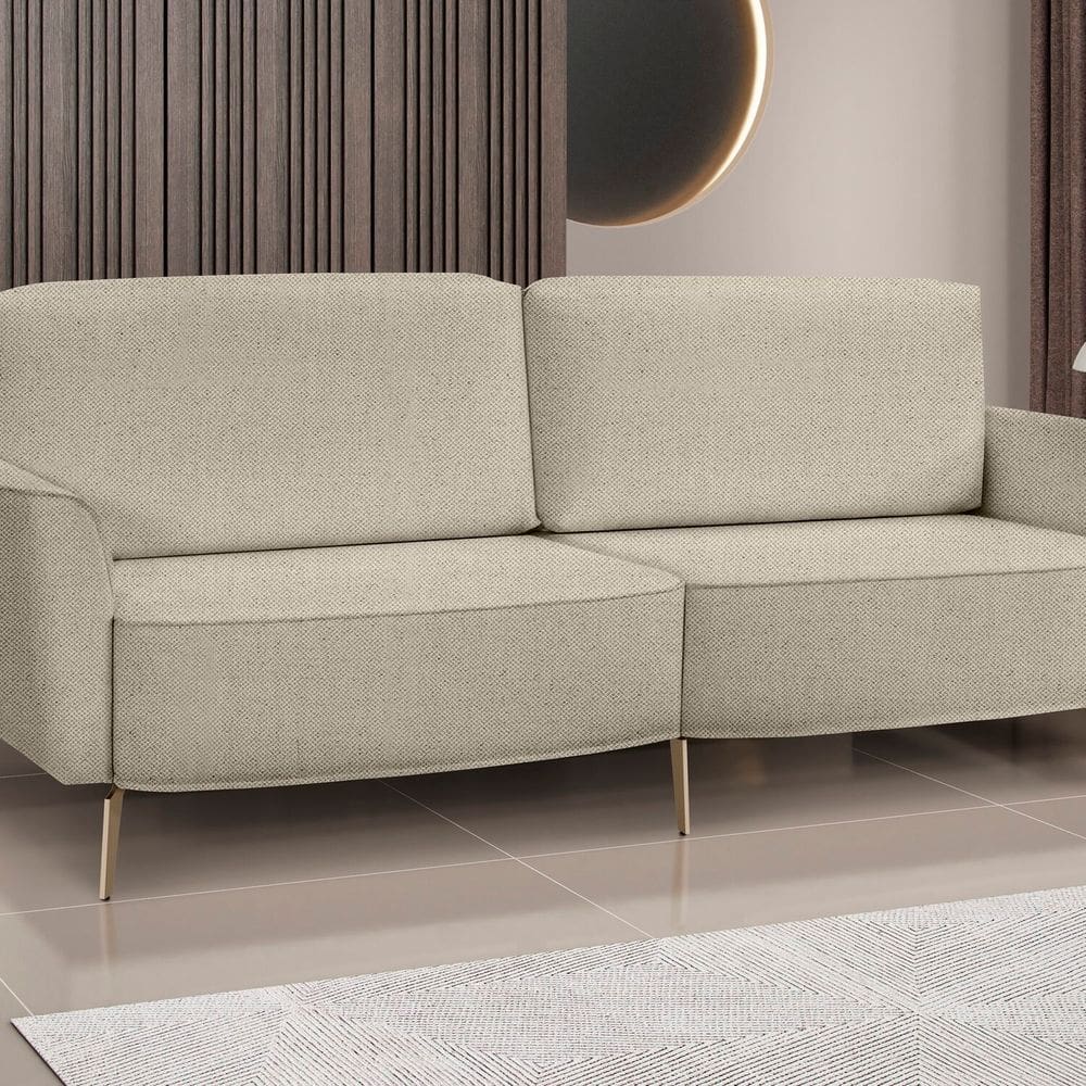 Sofá Vênus 180 Cm Linho Marfim